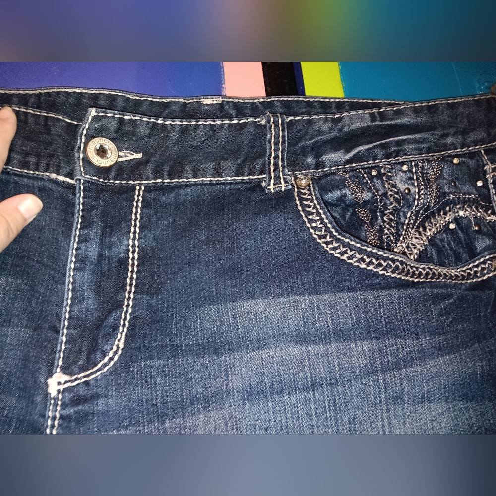 Maurice's Rhinestone Jeans - Picture 4 of 6